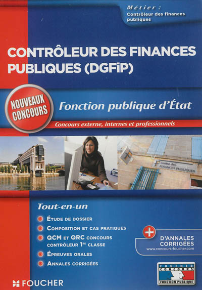 Contrôleur des finances publiques (DGFIP) : concours externe, internes, et professionnels