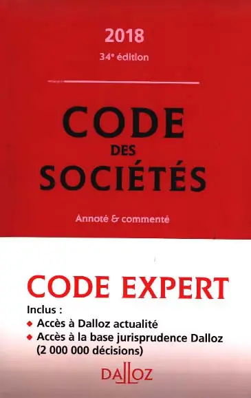 Code des sociétés 2018
