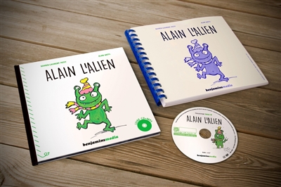 alain l'alien : livre cd mp3 + braille et gros caractères