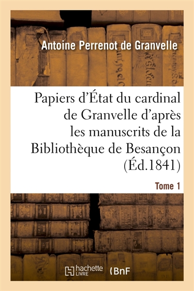 Papiers d'Etat du cardinal...
