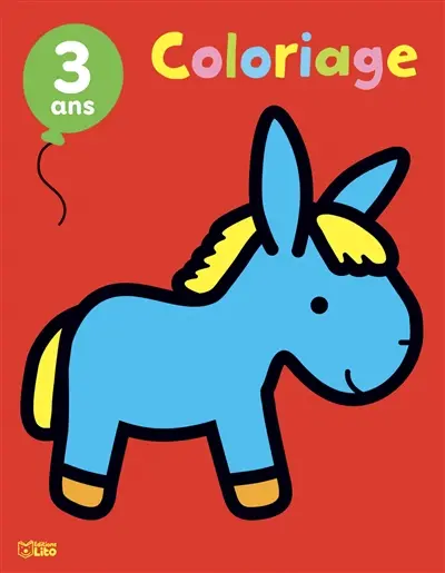 Les animaux de la ferme : coloriage, 3 ans