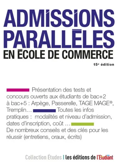 Admissions parallèles en école de commerce