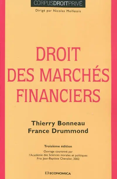 Droit des marchés financiers