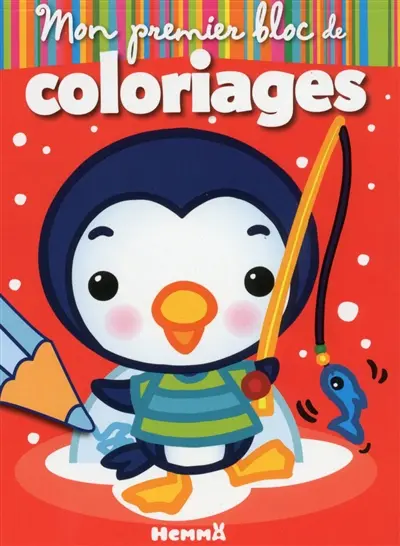 Mon premier bloc de coloriages : pingouin
