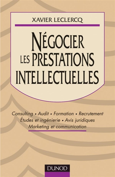 Négocier les prestations...