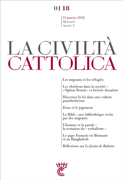 Civiltà cattolica (La), n° 1 (2018)