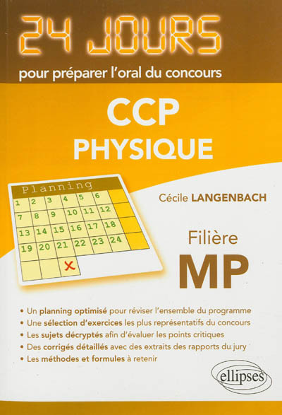 Physique : concours CCP, filière MP