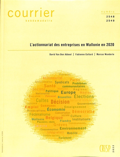 Courrier hebdomadaire, n° 2548-2549. L'actionnariat des entreprises en Wallonie en 2020