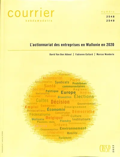 Courrier hebdomadaire, n° 2548-2549. L'actionnariat des entreprises en Wallonie en 2020