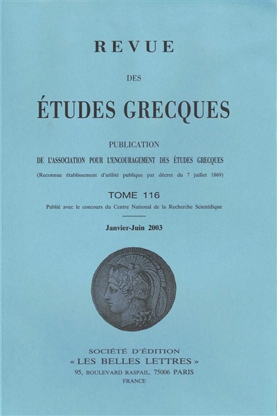 Revue des études grecques,...
