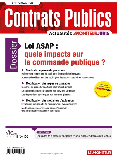 Contrats publics,...