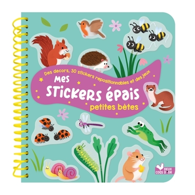 Mes stickers épais : Petites bêtes