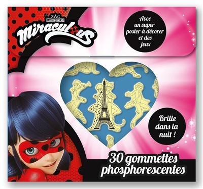 Miraculous : 30 gommettes phosphorescentes