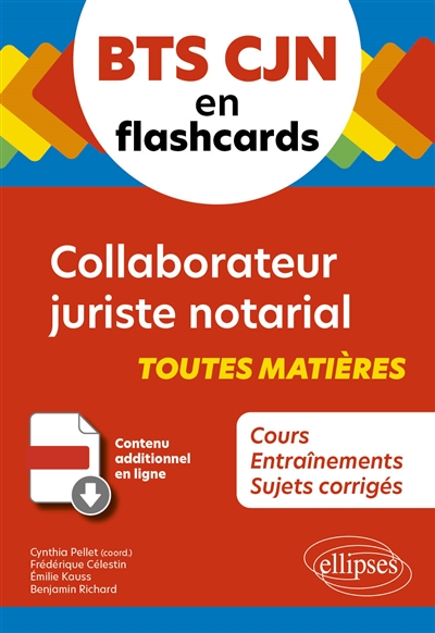 BTS CJN en flashcards : collaborateur juriste notarial : toutes matières