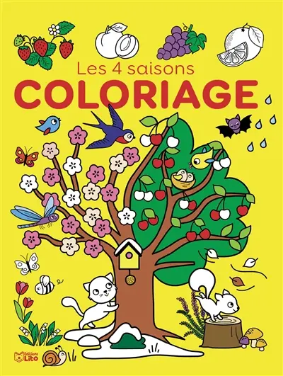 Les 4 saisons : coloriage