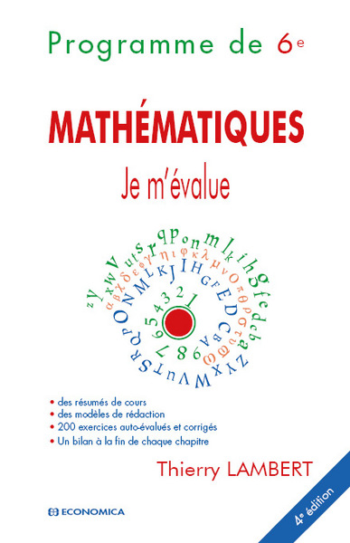 Mathématiques : programme de 6e