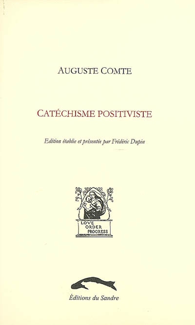 catéchisme positiviste (1852)