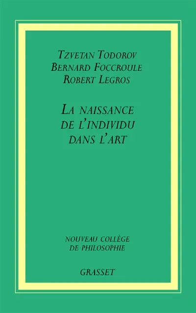 La naissance de l'individu dans l'art