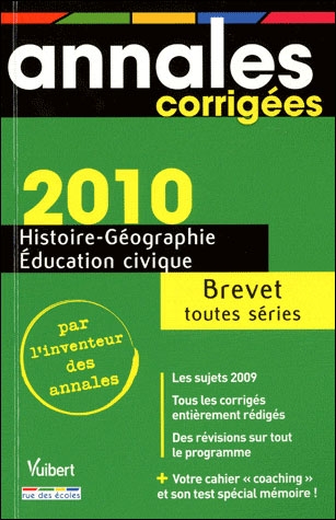 Histoire géographie, éducation civique toutes séries : brevet 2011