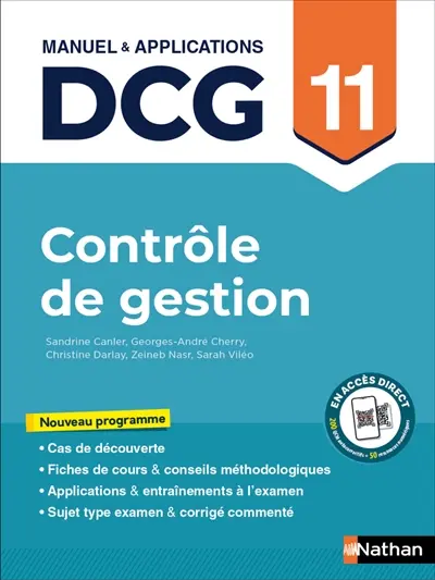 Contrôle de gestion, DCG 11 : manuel & applications : nouveau programme