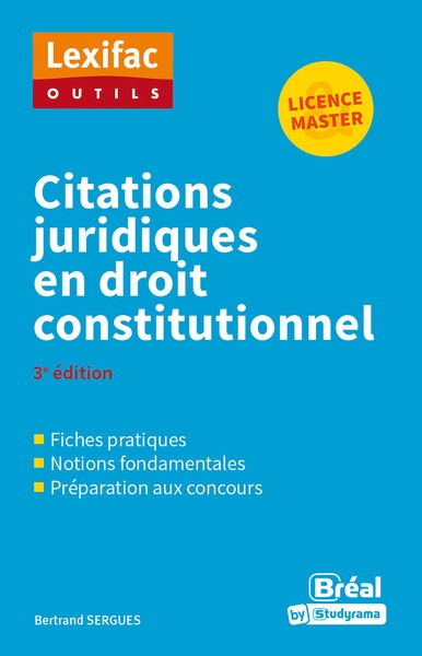 Citations juridiques en droit constitutionnel : licence & master