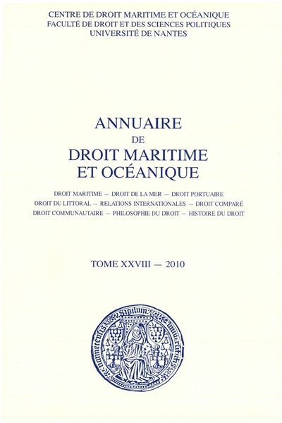 Annuaire de droit maritime...
