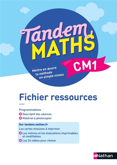 Tandem, maths CM1 : fichier ressources