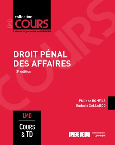 Droit pénal des affaires : cours & travaux dirigés : master