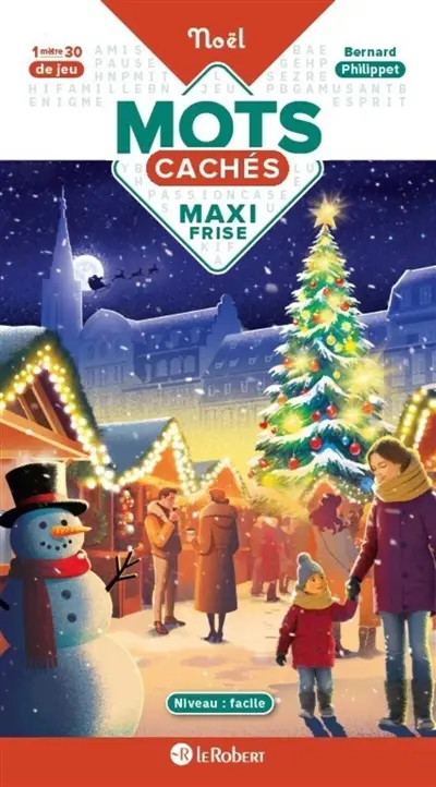 Maxi frise de mots cachés : Noël