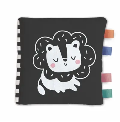Petit lion : mon tout-doux en noir et blanc