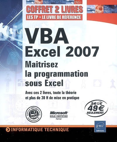 VBA Excel 2007 : maîtrisez la programmation sous Excel