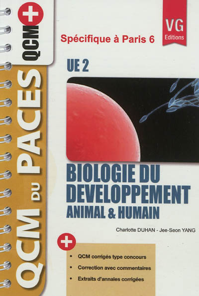 Biologie du développement animal & humain, UE 2 : spécifique à Paris 6
