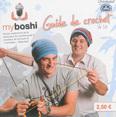 Guide de crochet. Vol. 1. Notice explicative de la technique de crochet pour 2 modèles de bonnets et 1 bandeau : débutant
