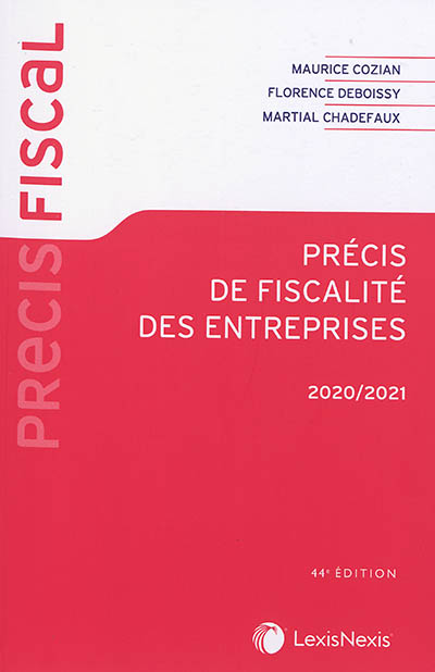 Précis de fiscalité des entreprises : 2020-2021