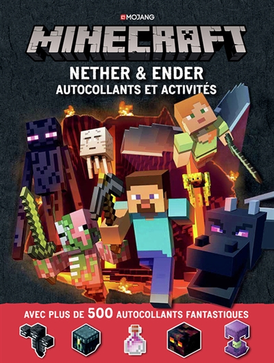 Minecraft : Nether & Ender : autocollants et activités
