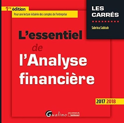 L'essentiel de l'analyse financière 2017-2018