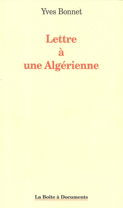 Lettre à une Algérienne
