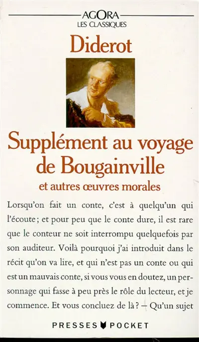 Supplément au voyage de Bougainville : et autres oeuvres morales