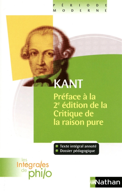 Préface à la 2e édition de la Critique de la raison pure - Emmanuel Kant