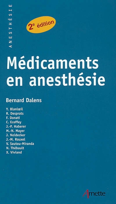 Médicaments en anesthésie
