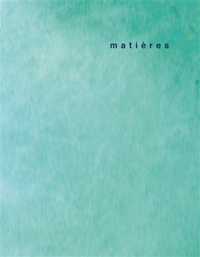 Matières, n° 13