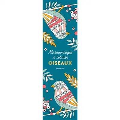 Oiseaux : marque-pages à colorier