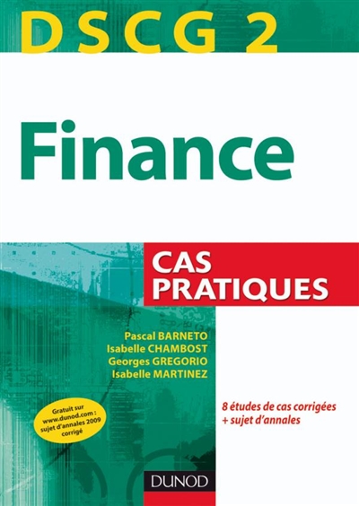 Finance, DSCG 2 : cas pratiques