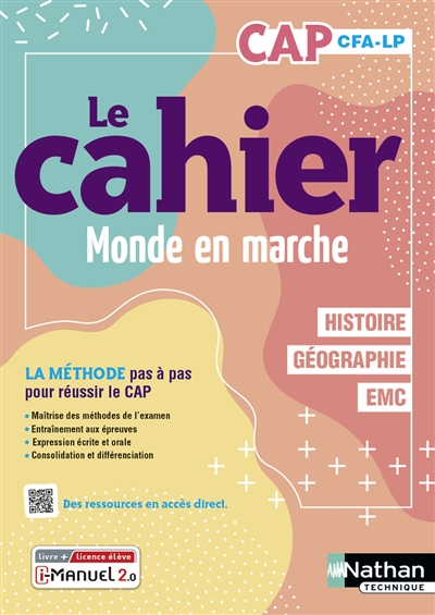 Histoire géographie EMC CAP CFA-LP : le cahier