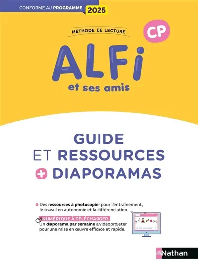 Alfi et ses amis, méthode de lecture CP : guide et ressources + diaporamas
