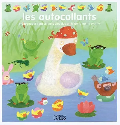 Les autocollants prédécoupés repositionnables des amis de la petite prairie