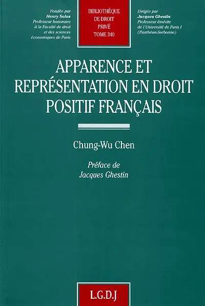 Apparence et représentation en droit positif français