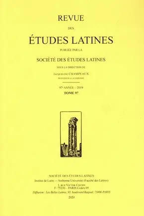 Revue des études latines, n° 97
