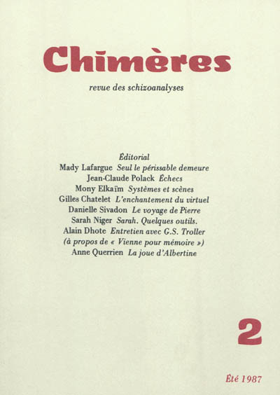 chimères, n° 2