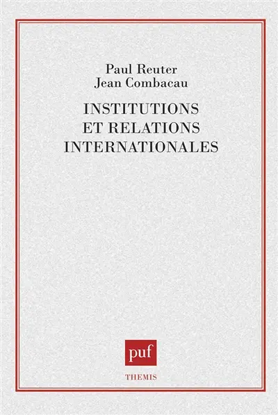 Institutions et relations internationales